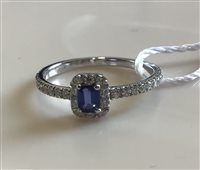 Anello Bolzoni Donna in Oro bianco Zaffiro 0.28 Ct AN1001-ZW - AN1001-ZW